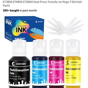 Jeostarky Sublimation Ink Refill Set